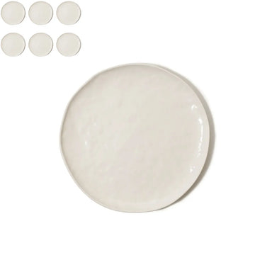 COQUILLE - 6 Grandes assiettes - Porcelaine - ⌀ 27 cm